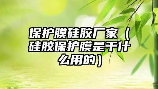 保護(hù)膜硅膠廠家（硅膠保護(hù)膜是干什么用的）